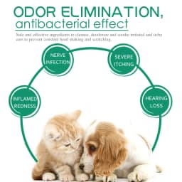 Cat Dog Ear Cleaner Anti Infection Control Mite Tick Avoid Deafness Removes Ear Stain Odor Remover Relieve Itching Pet Ear Drops