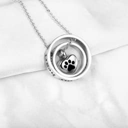 Heart Urn Necklace for Ashes Stainless Steel Cremation Necklace with Heart Waterproof Ashes Necklace Memorial Keepsake