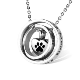 Heart Urn Necklace for Ashes Stainless Steel Cremation Necklace with Heart Waterproof Ashes Necklace Memorial Keepsake