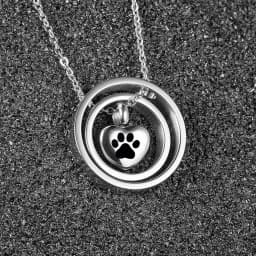Heart Urn Necklace for Ashes Stainless Steel Cremation Necklace with Heart Waterproof Ashes Necklace Memorial Keepsake