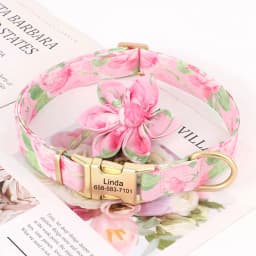 Custom Nylon Dog Collar Cute Print Dog Collars Free Engraved Pet ID Collars Necklace For Small Medium Large Dogs Pug Adjustable