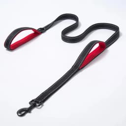 Double Handle Dog Leash, Double-Sided Reflective Night Safety, Heavy Duty For And Extra Large And Me