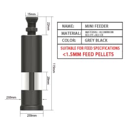 Fish Tank Feeder Handheld Finger Pressure Aluminum Alloy Fish DIY Feeder Mini Small Batch Fish Feeder Quantitative Feeder