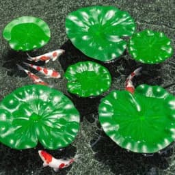 10PCS EVA Artificial Water Lilies - Lotus Leaves - Suitable for Pond, Aquarium - Fish Pond and Terrace Decoration