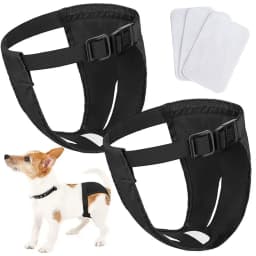 Breathable Menstrual Period Easy To Wear Dog Shorts Panties With 3 Diapers Pet Sanitary Pants Physiological Pants
