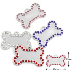 Wholesale 20pcs Dog Cat Tag Pet Dog Collar Accessories Personalized Paw Shape ID Tags Name No. Telephone Tags For Dog Supplies