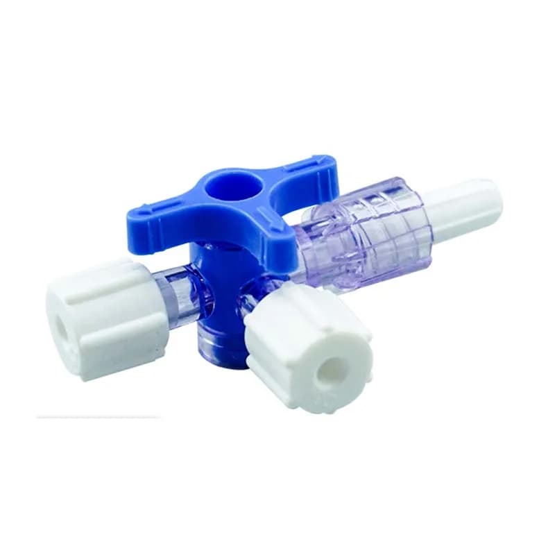 Plastic Three Way Stop Cock for Clinical Hospital Luer Lock Adapter 3 Way Stopcock Flexiable T-Connector Extension Tube