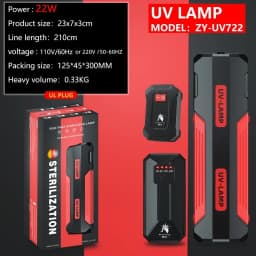 110V 220V New Fish Tank Aquarium Built-in Germicidal Lamp Back Light Leakage UV Lamp Life Amphibious Dual-Use Lamp Disassembled