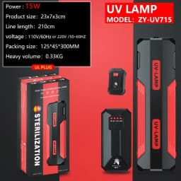 110V 220V New Fish Tank Aquarium Built-in Germicidal Lamp Back Light Leakage UV Lamp Life Amphibious Dual-Use Lamp Disassembled