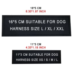 2 PCS Personalized Dog Name Tag Reflective Pet Harness Collar ID Label Stickers Custom text Paw Heart Logo Harness Tags