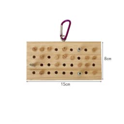 Parrot Bird Toys Hanging Solid Wood Keyboard Training Puzzle Stress Relief Toys Gnawing Teething Birdcage Accessories