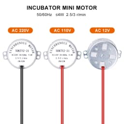 110V/220V/AC12V Egg Turning Motor 50HZ Incubator Automatic Egg Turning Motor Synchronous Motor 2.5/3r/min 50KTYZ-21 Farm Chicken