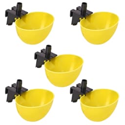 5/10/20Pcs Automatic Poultry Bird Chicken Water Drinker Bowl Poultry Chicken Drinking Bowl 9.5mm Diameter Poultry Waterer Tools