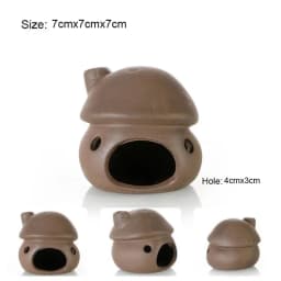 Ceramic Aquarium Decoration Fish Shrimps Shelter House Pottery Scorpion House Canister Simulation Stone Fish Tank Decor Great