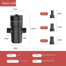 Fish tank UV disinfection lamp fish pond diving sterilization lamp algae removal lamp fish tank external aquarium accessories