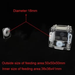 DIY Various Size Ant Farm Bamboo Tube Nest with Feeding Area Pet Anthill Workshop Queen Ant Breeding Nest Ant House Nest Bracket