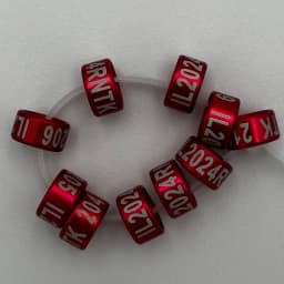 25PCS Closed Bird Leg Bands - Aluminum - Custom Laser Engraving - Newborn 10 days