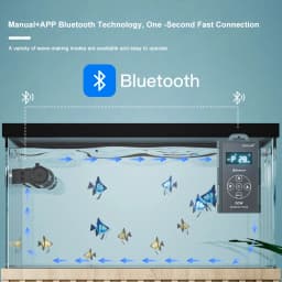 Jebao Jecod New DCW Series Bluetooth Cross-flow Pump Aquarium Fish Tank Circulating Flow Pump App Control DC Water Pump