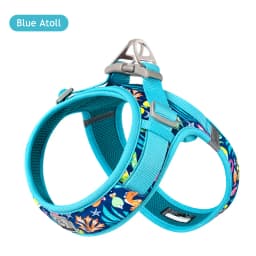 Truelove Floral Printing Mesh Harness for Dogs and Cats Small and Medium Breeds All Weather Adjustable Summer Walking TLH30131