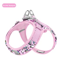 Truelove Floral Printing Mesh Harness for Dogs and Cats Small and Medium Breeds All Weather Adjustable Summer Walking TLH30131