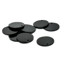 Wholesale 10PCS Stainless Steel Round Dog ID Tag Blank Pendants For Necklaces Custom DIY Jewelry Making Keychain Dog Tag