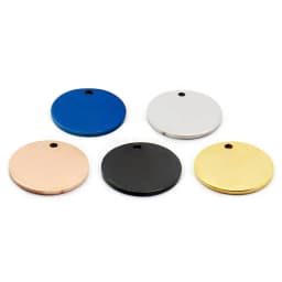 Wholesale 10PCS Stainless Steel Round Dog ID Tag Blank Pendants For Necklaces Custom DIY Jewelry Making Keychain Dog Tag