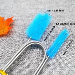 Nylon Wire Stainless Steel Spring Brush Fish Tank Filter Cleaning Brush Aquarium Drain Pipe Cleaning Pipe Brush Accessories Pet