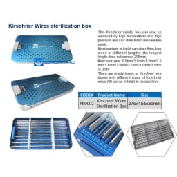 kirschner wire case orthopedic instrument box container veterinary equipment pin implants pet surgical tools