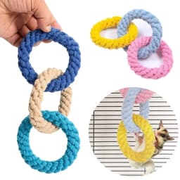 Hamster Toy Climbing Rope Toys Small Pets Bird Rope Swing Toy Hanging Cotton Rope Cage Accessories Play Toys Set