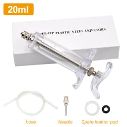 10/20/30/50ML Adjustable Parrot Feeding Syringe Needle And Hose Baby Bird Feeding Hand-raised Breast Feeder Bird Supplies