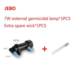 JEBO 220~240V 5W~36W UV Sterilizer Lamp Light Water Cleaner For Aquarium Pond Fish Tank Ultraviolet Filter Clarifier