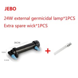 JEBO 220~240V 5W~36W UV Sterilizer Lamp Light Water Cleaner For Aquarium Pond Fish Tank Ultraviolet Filter Clarifier