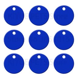 Wholesale 20Pcs Dog Id Tags Round Aluminum Tag DIY Personalized Pet Name Plate Engraving Anti-lost Pendant Collar Accessory