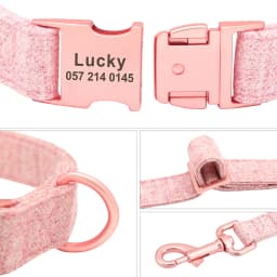 Personalized Dog Collar Custom Nylon Dog Collar Engraved Name ID Adjustable For Small Medium Large Dog Chihuahua Pitbull