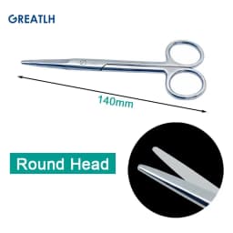 1pcs Orthopedic Surgical Scissors Straight Scissors Stainless Steel Orthopedic Veterinary Instrument Round/Point Head pet
