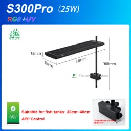 WEEK AQUA S Series S300 400 450Pro ,Aquarium Light Water Grass And Fish Tank Lamp Sentiment Small Clip Lamp