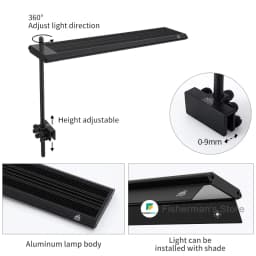 WEEK AQUA S Series S300 400 450Pro ,Aquarium Light Water Grass And Fish Tank Lamp Sentiment Small Clip Lamp