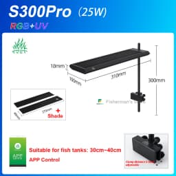 WEEK AQUA S Series S300 400 450Pro ,Aquarium Light Water Grass And Fish Tank Lamp Sentiment Small Clip Lamp