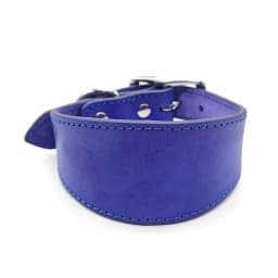Wide Padded Dogs Collar Genuine Leathers Puppy Collars for Lurchers Italian Greyhounds Comfortable Pet Dogs Accessories B03E