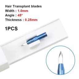 Hair Implant Pen Tool Sapphire Blade Double Edged Blade Sapphire Hair Implant Blade Hair Transplant Implanter Pen