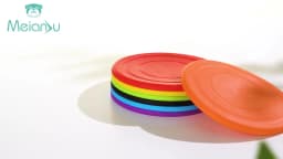Silicone Flying Saucer Funny Dog Cat Toy Dog Game Flying Discs Resistant Chew Puppy Training Interactive Pet Supplies