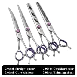 Fenice 7.0/8.0inch Professional Dog Grooming Scissors Thinning Chunker Shears JP440C Pets Dogs Groomer Tools