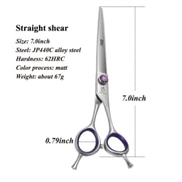 Fenice 7.0/8.0inch Professional Dog Grooming Scissors Thinning Chunker Shears JP440C Pets Dogs Groomer Tools