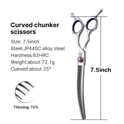 Fenice 7.0/8.0inch Professional Dog Grooming Scissors Thinning Chunker Shears JP440C Pets Dogs Groomer Tools