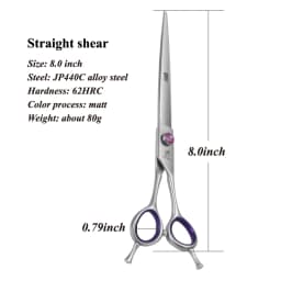 Fenice 7.0/8.0inch Professional Dog Grooming Scissors Thinning Chunker Shears JP440C Pets Dogs Groomer Tools