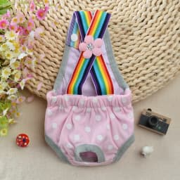 Denim French Bulldog Pet Physiological Pants Dot Female Dog Safety Sanitary Panties for Small Medium Dogs Cats Mascotas Shorts