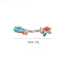 Pet Dog Double Knot Chewing Rope Knot Puppy Toy Clean Teeth Durable Braided Bone Rope Pet Molar Toy Pet Supplies Dog Supplies