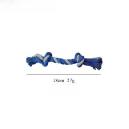 Pet Dog Double Knot Chewing Rope Knot Puppy Toy Clean Teeth Durable Braided Bone Rope Pet Molar Toy Pet Supplies Dog Supplies