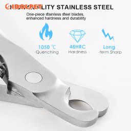 Professional Pet Nail Clipper Sharp Safety Animal Grooming Toe Trimmer Stainless Steels Finger Cutter for Dog and Cat