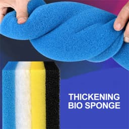 2PCS Fish Tank Aquarium Filter Cotton Easy to Use Purifying Water Quality Thickened Design Fish Tank Aquarium Filter Sponge
